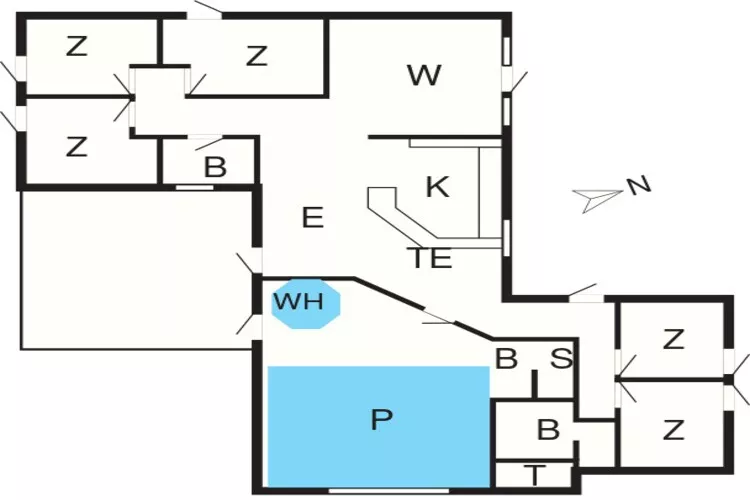 Maison de vacances pour 14 a Ringkøbing-By Traum-Plan