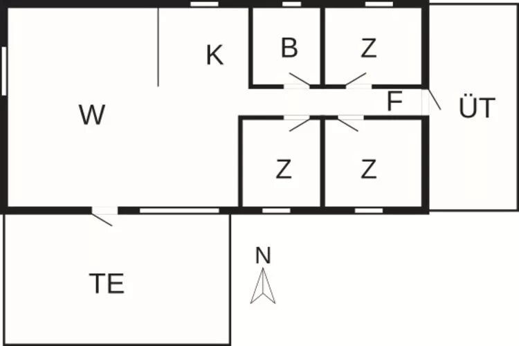 5 person holiday home in Storvorde-By Traum-Floor plan