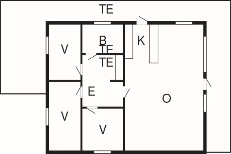HUS NR. 34- 1.RÆKKE-Grundriss