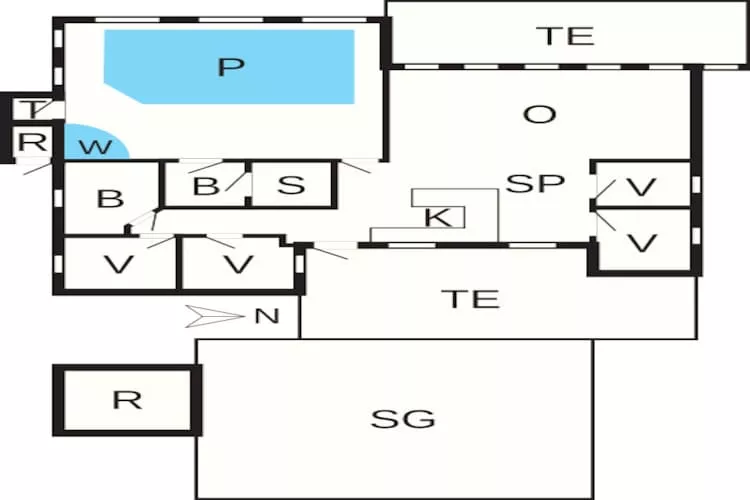 10 Personen Ferienhaus in Løkken-By Traum-Grundriss