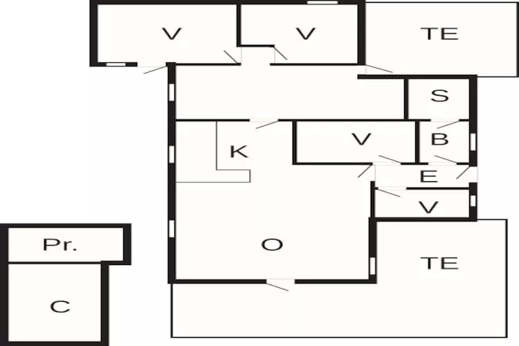 8 person holiday home in Hurup Thy-By Traum-Floor plan