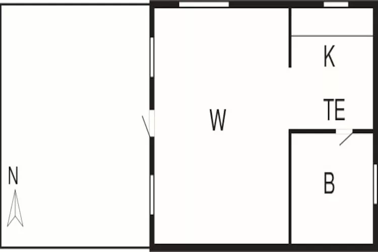 4 person holiday home in Slöinge-Floor plan