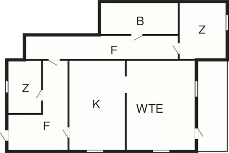 5 person holiday home in Digermulen-Floor plan