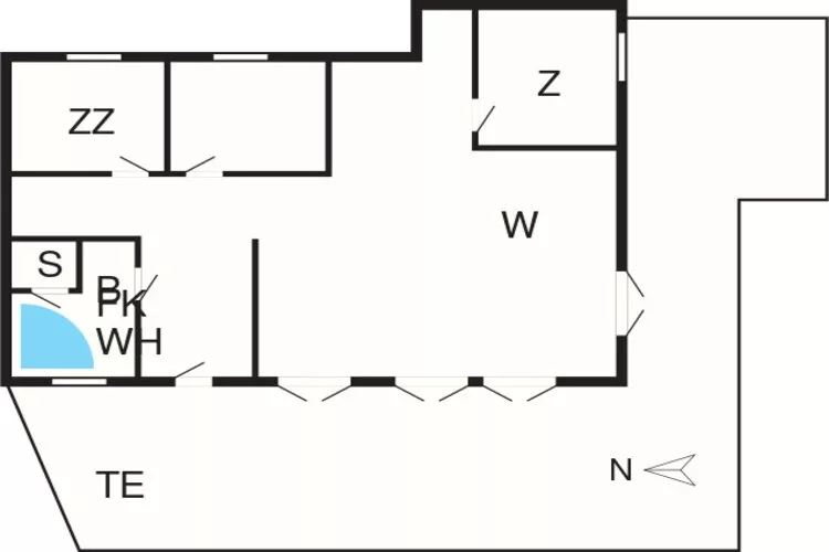 6 person holiday home in Strandby-By Traum-Floor plan