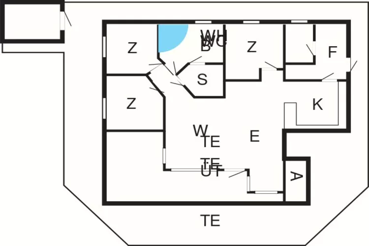 7 person holiday home in Ansager-By Traum-Floor plan