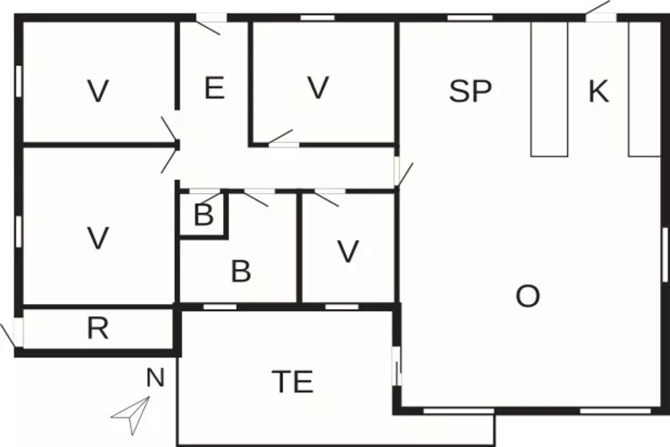 8 person holiday home in Rørvig-By Traum-Floor plan