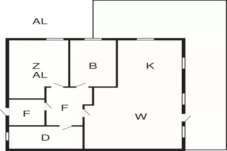 4 person holiday home in Selje-Floor plan