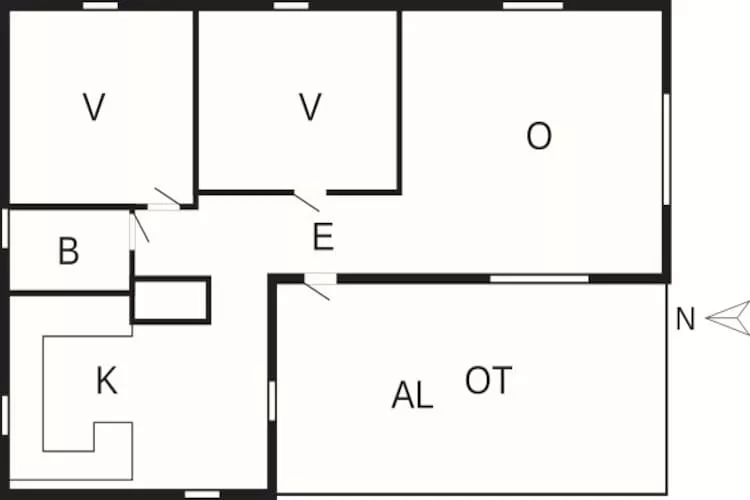 5 person holiday home in Osby-Floor plan