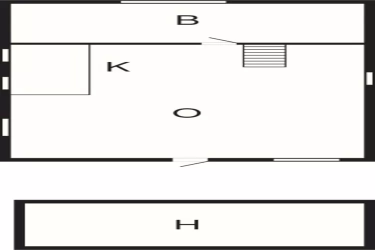 Maison de vacances pour 2 a Svaneke-By Traum-Plan