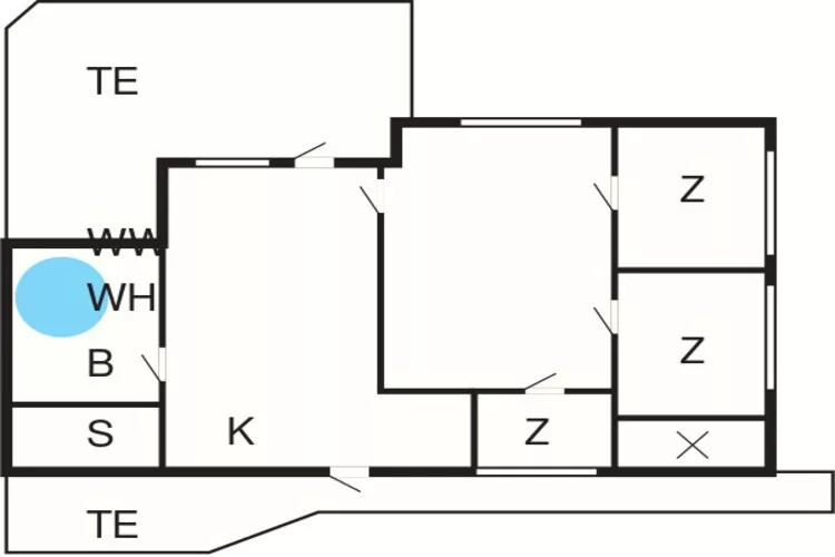 6 person holiday home in Fanø-By Traum-Floor plan