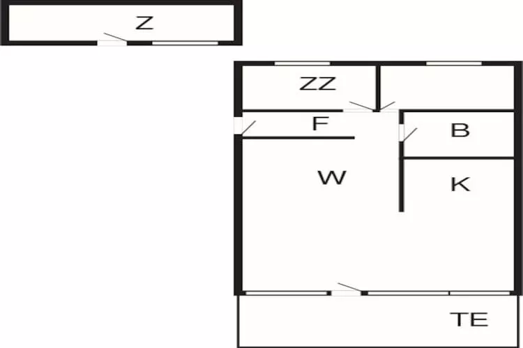 Maison de vacances pour 5 a Esbjerg V-By Traum-Plan d'étage