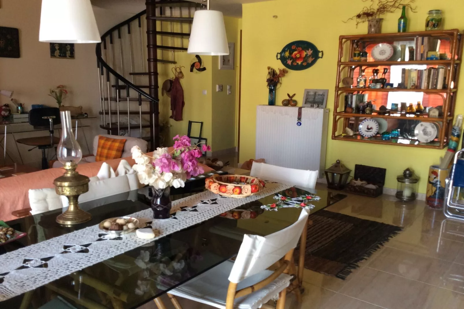 Beautiful House-Apartment Sea-Front Likoporia Korinthias-Esszimmer
