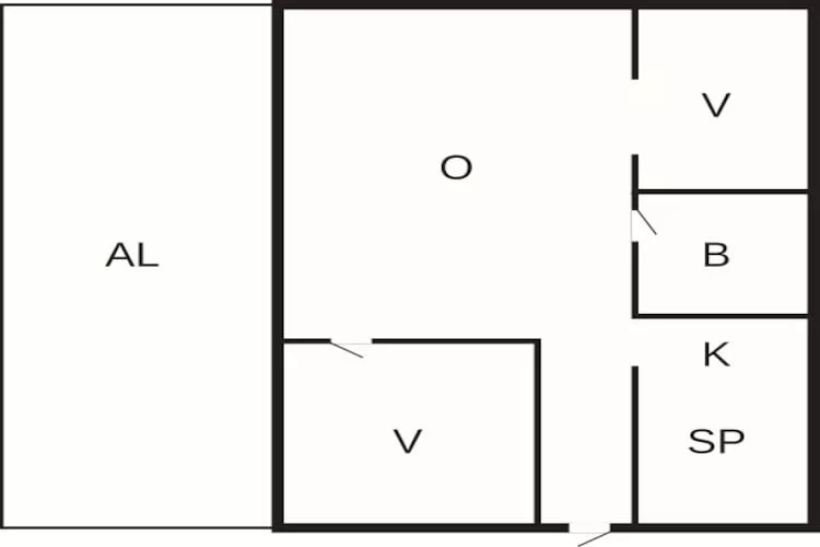 Stylish Holiday Apartment on Oland-Floor plan