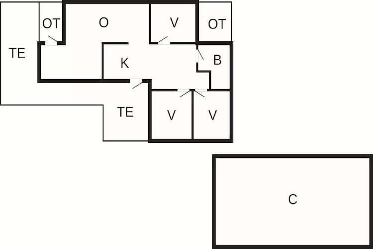 4 person holiday home in Hals-By Traum-Floor plan