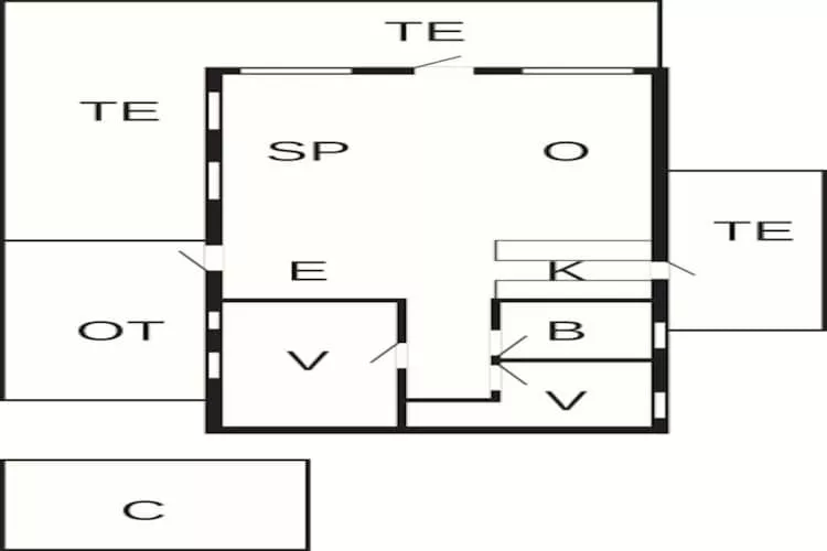 Maison de vacances pour 4 a Knebel-By Traum-Plan