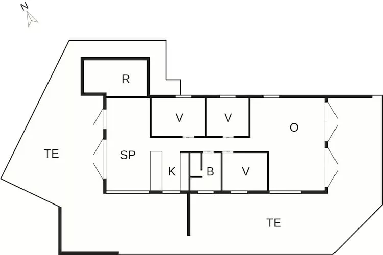 6 person holiday home in Saltum-By Traum-Floor plan