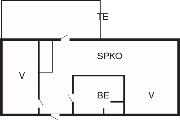 2-4 pers.Hus-Floor plan