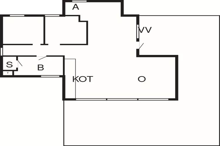 6 person holiday home in Løkken-By Traum-Floor plan