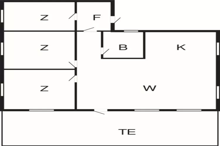 Maison de vacances pour 6 a olden-Plan