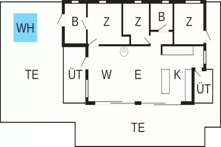 Maison de vacances pour 9 a Væggerløse-By Traum-Plan