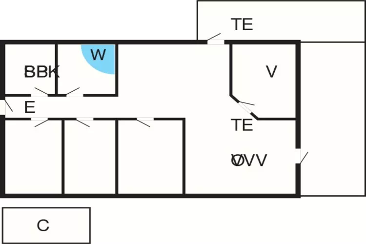 9 Personen Ferienhaus in Humble-By Traum-Grundriss