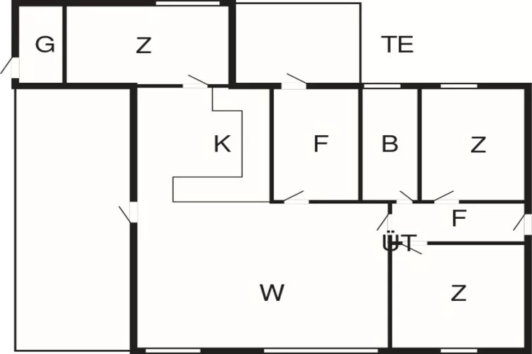 6 Personen Ferienhaus in Ans By-By Traum-Grundriss