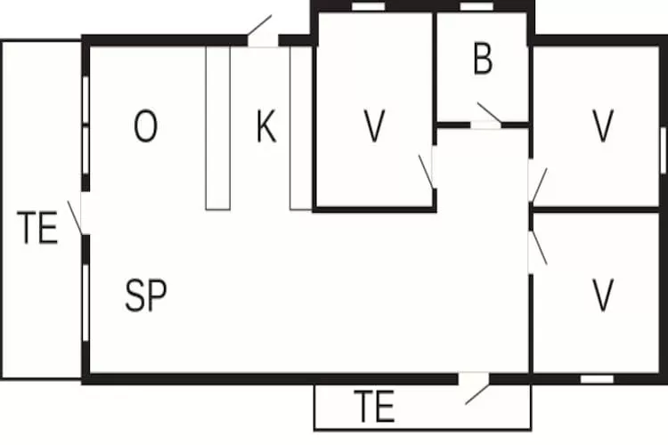 Maison de vacances pour 6 a Jægerspris-By Traum-Plan