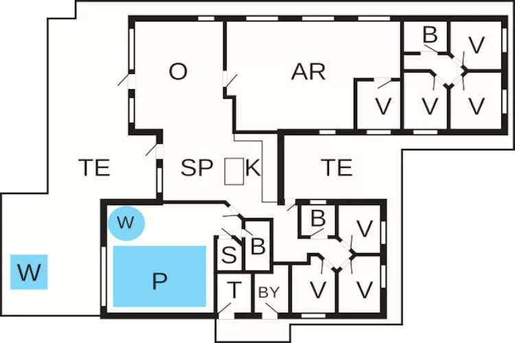 18 Personen Ferienhaus in Ålbæk-Grundriss