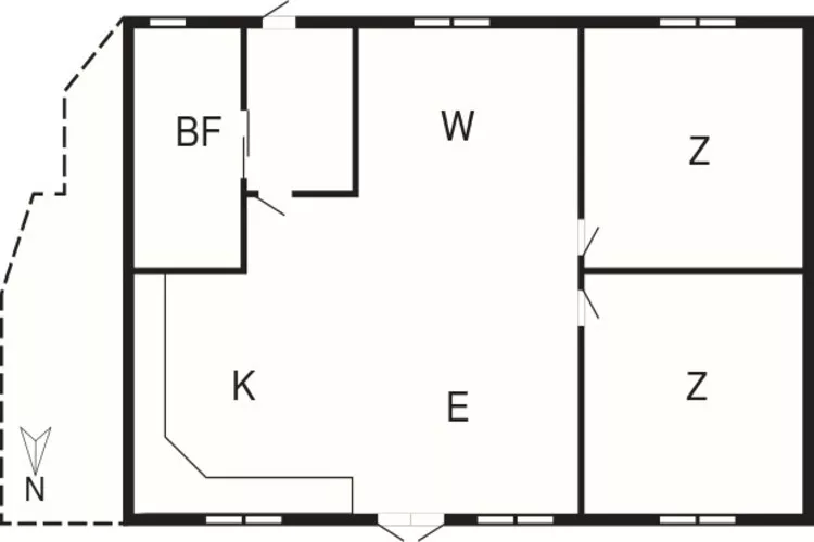 4 person holiday home in Ebeltoft-By Traum-Floor plan