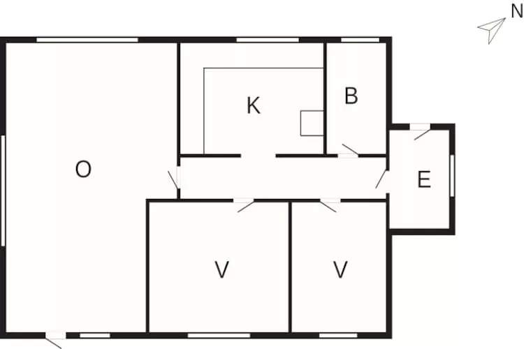 4 person holiday home in Frøstrup-Floor plan