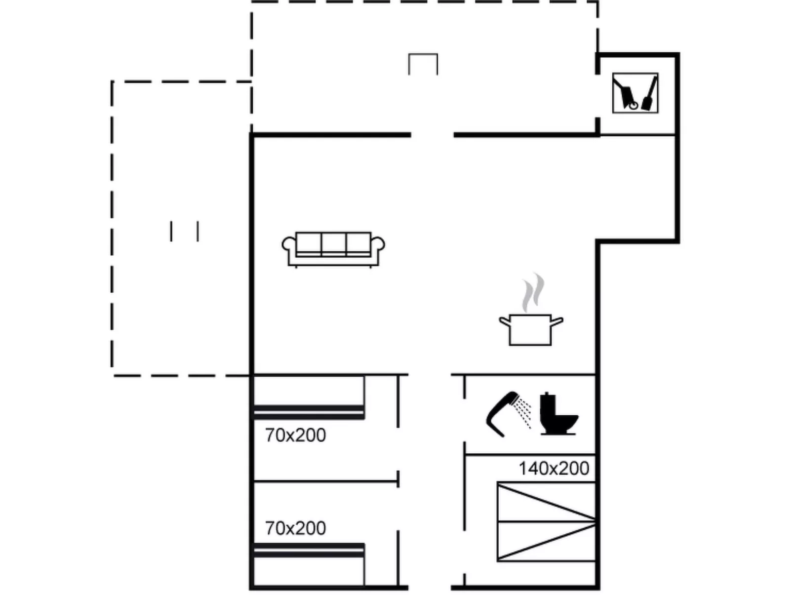 "Guja" - 1km from the sea-Inside