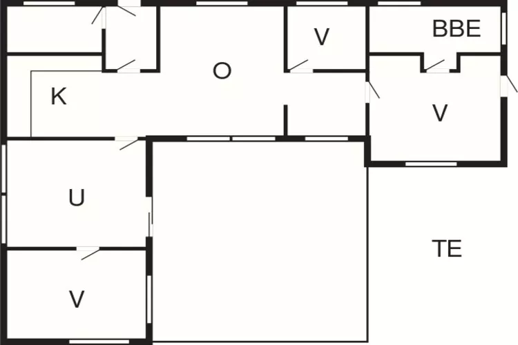 6 person holiday home in Thisted-Floor plan