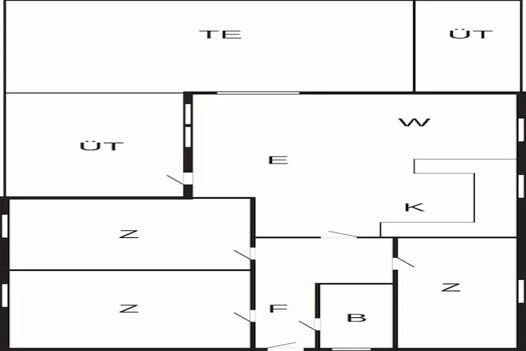 6 Personen Ferienhaus in Roslev-By Traum-Grundriss