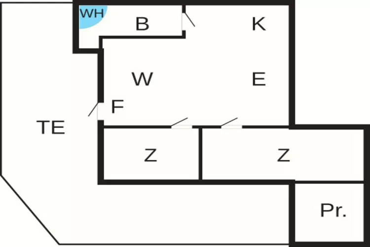 4 Personen Ferienhaus in Thisted-By Traum-Grundriss