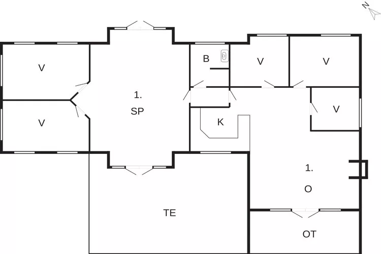 Maison de vacances pour 6 a Væggerløse-By Traum-Plan