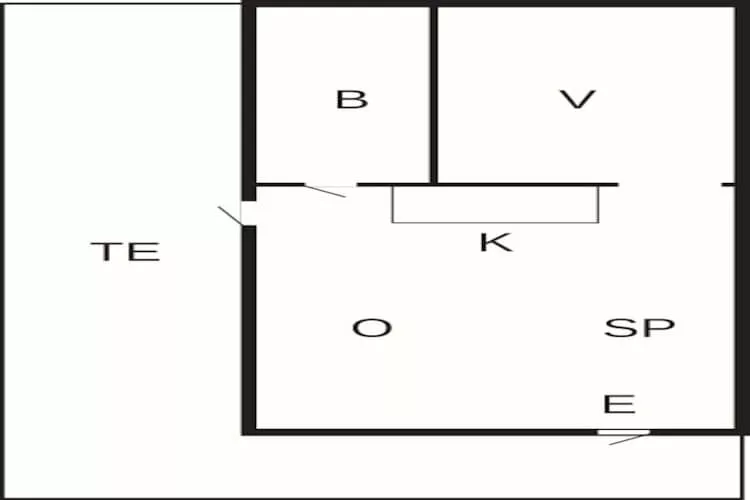3 Personen Ferienhaus in SÖLVESBORG-By Traum-Grundriss