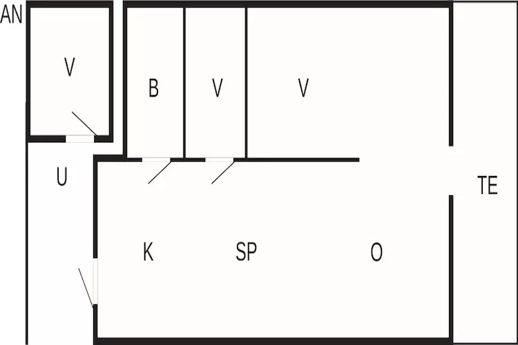 5 person holiday home in Thyholm-By Traum-Floor plan