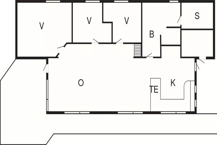 6 person holiday home in Pandrup-By Traum-Floor plan