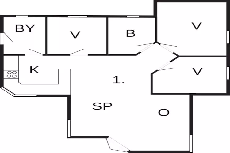 6 Personen Ferienhaus in Væggerløse-By Traum-Grundriss