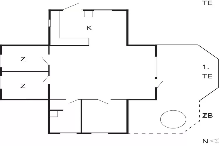 Cottage lumineux avec bain a remous -- By Traum Ferienwohnungen-Plan