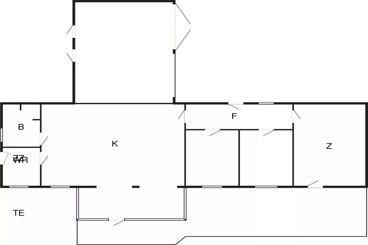 6 person holiday home in Karrebæksminde-By Traum-Floor plan