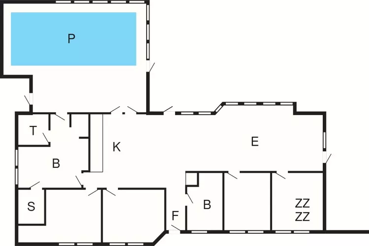 Maison de vacances pour 12 a Pandrup-By Traum-Plan
