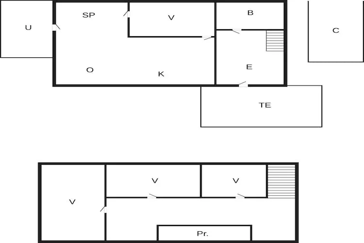 Maison de vacances pour 8 a Øster Assels-By Traum-Plan d'étage