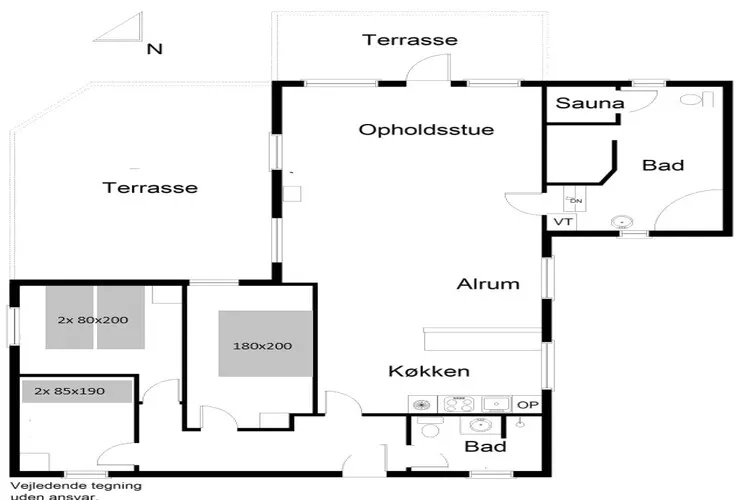 6 person holiday home in Hemmet-By Traum-Floor plan