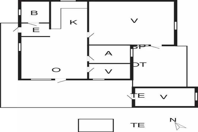 Maison de vacances pour 6 a Hemmet-By Traum-Plan