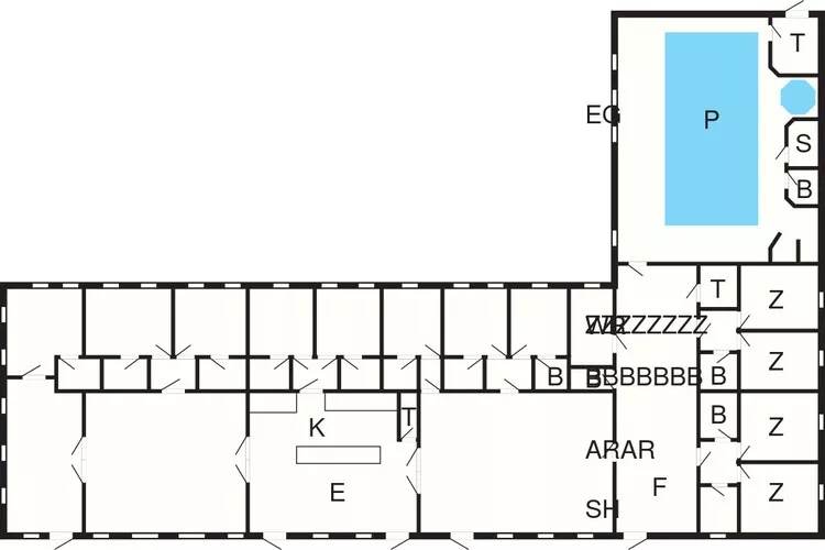 5 star holiday home in Spøttrup-By Traum-Floor plan