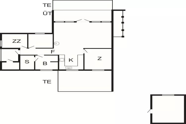 6 Personen Ferienhaus in Fårvang-By Traum-Grundriss