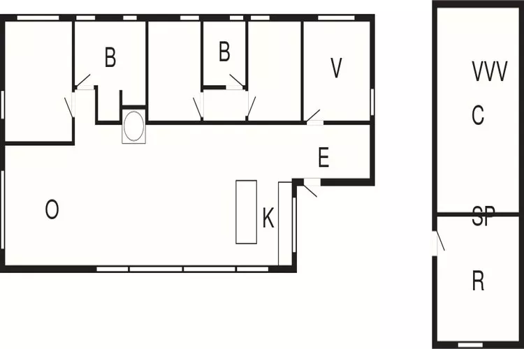 5 Sterne Ferienhaus in Ålbæk-By Traum-Grundriss