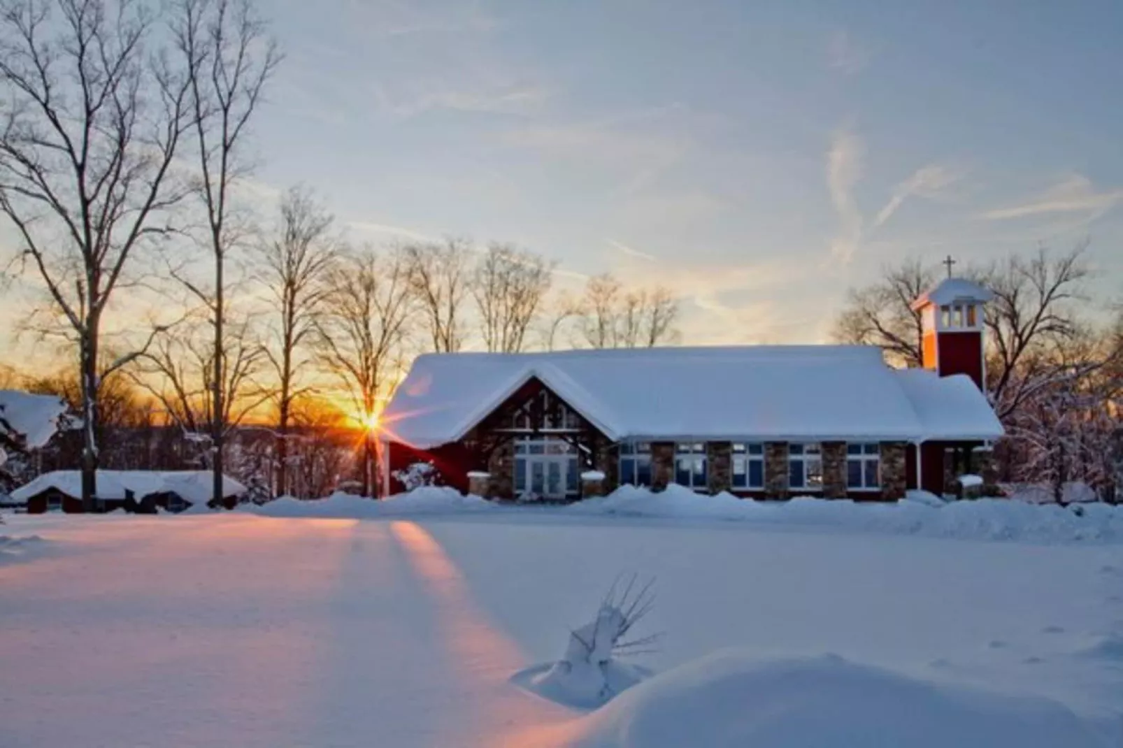 Haus Wasser-Area within 5km in winter