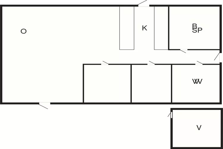 Maison de vacances pour 6 a Nykøbing Sj-By Traum-Plan d'étage